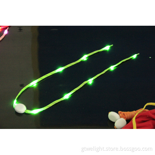 LED Nylon Flashing Shoelaces with 10PCS LEDs